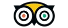 TripAdvisor-Logo auf der Bei Peppino Historie-Seite in Würzburg, Hinweis auf Empfehlungen und Bewertungen seit 1952